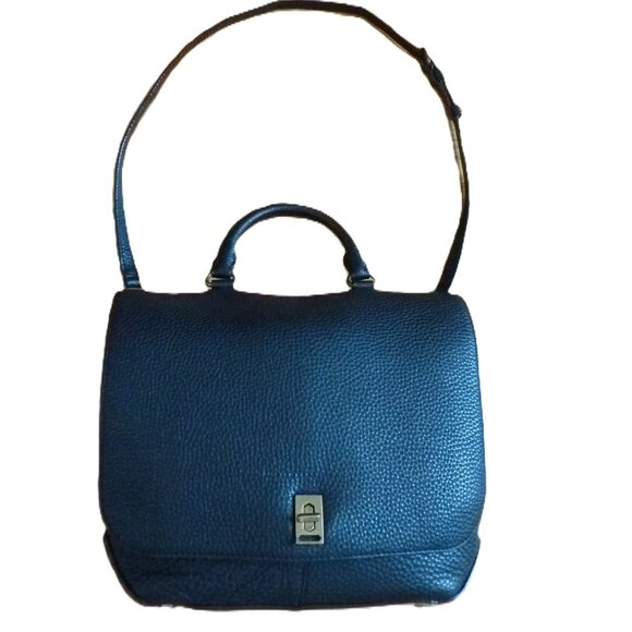 Rebecca Minkoff portfolio messenger/backpack black pebbled leather bag main image 5